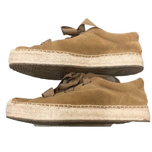 Ugg "Brianna" Espadrille Sneakers Chestnut Suede SZ US 12 - Picture 6 of 8